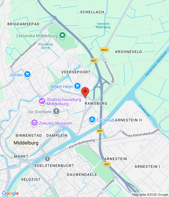 Google maps image for Stacja Pogotowia Ratunkowego Lekarza Rodzinnego Walcheren – Middelburg
