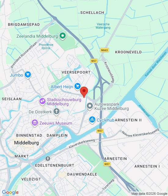 Google maps afbeelding voor Dienstapotheek Walcheren – Middelburg