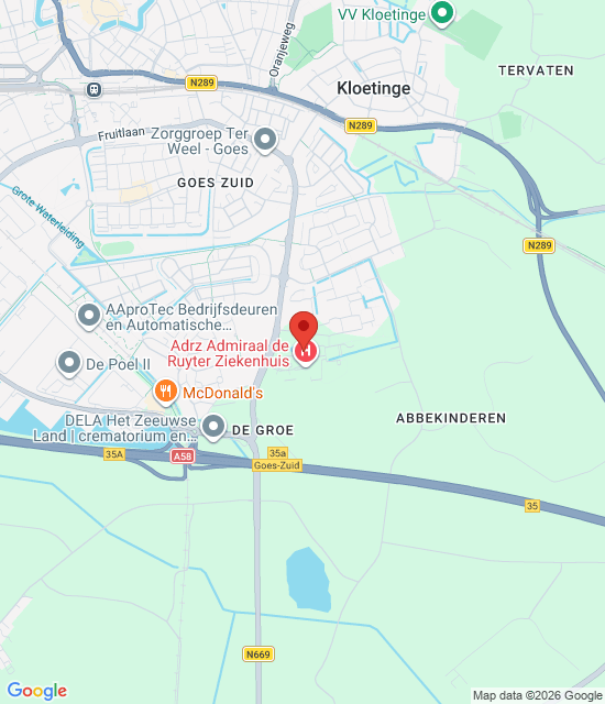 Google maps afbeelding voor Huisartsenspoedpost de Bevelanden – Goes