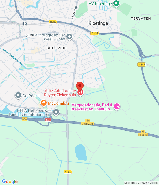 Google maps afbeelding voor Huisartsenspoedpost de Bevelanden – Goes