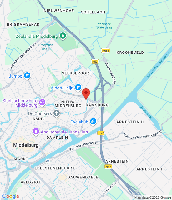 Google maps afbeelding voor Huisartsenspoedpost Walcheren – Middelburg